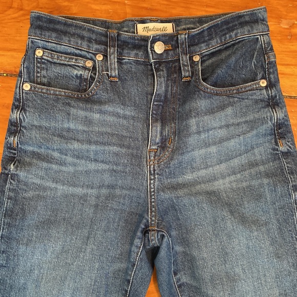 Madewell High Rise Slim Boyjean Size 25 - Picture 3 of 15